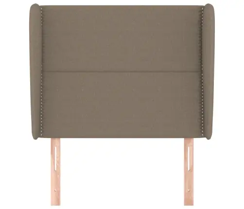 Galvgalis Ar Malām, 103X23X118/128 Cm, Pelēkbrūns Audums Vidaxl