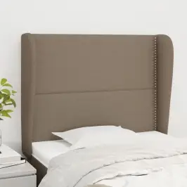 Galvgalis Ar Malām, 103X23X118/128 Cm, Pelēkbrūns Audums Vidaxl