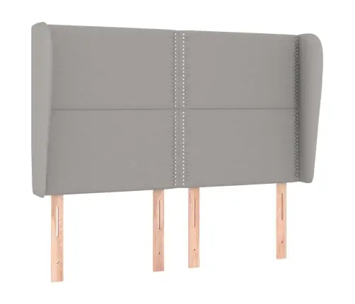 Galvūgalis Su Auselėmis, Pilkas, 147X23X118/128cm Audinys