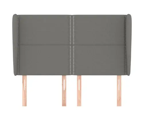 Galvgalis Ar Malām, 147X23X118/128 Cm, Tumši Pelēks Audums Vidaxl