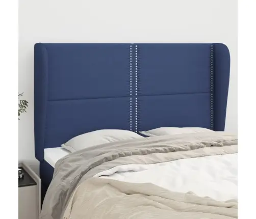 Galvgalis Ar Malām, 147X23X118/128 Cm, Zils Audums Vidaxl