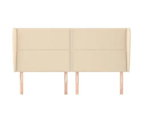 Voodipeats Servadega, Kreemjas, 203X23X118/128 cm Kangas