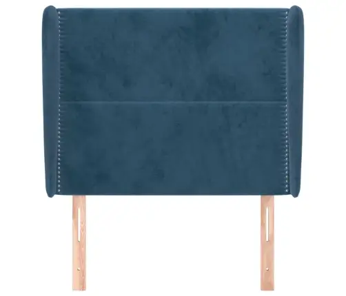 Galvgalis Ar Malām, 83X23X118/128 Cm, Tumši Zils Samts Vidaxl