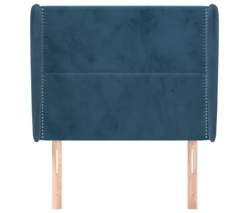 Galvgalis Ar Malām, 93X23X118/128 Cm, Zils Samts Vidaxl