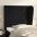 Galvgalis Ar Malām, 103X23X118/128 Cm, Melns Samts Vidaxl
