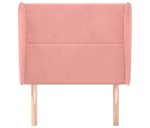 Galvūgalis Su Auselėmis, Rožinis, 103X23X118/128cm Aksomas Galvūgalis Su Auselėmis, Rožinis, 103X23X118/128cm Aksomas