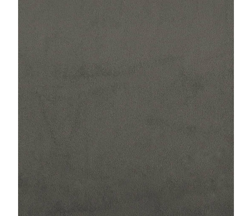 Galvgalis Ar Malām, 163X23X118/128 Cm, Tumši Pelēks Samts Vidaxl