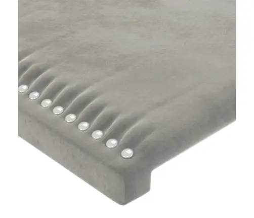 Voodipeats Servadega, Helehall, 183X23X118/128 cm Samet