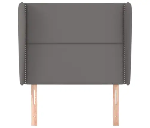 Galvgalis Ar Malām, 83X23X118/128 Cm, Pelēka Mākslīgā Āda Vidaxl