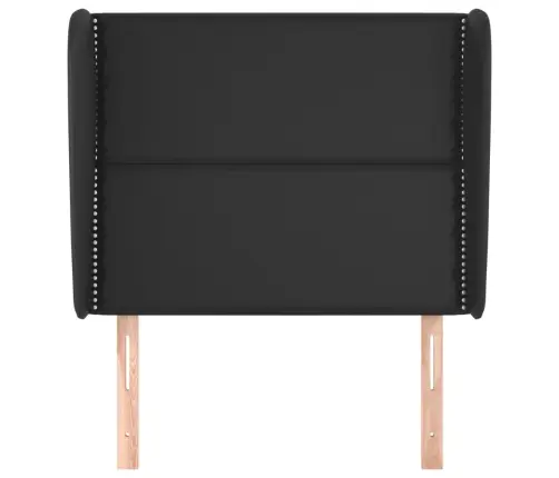 Galvgalis Ar Malām, 93X23X118/128 Cm, Melna Mākslīgā Āda Vidaxl Galvgalis Ar Malām, 93X23X118/128 Cm, Melna Mākslīgā Āda Vidaxl