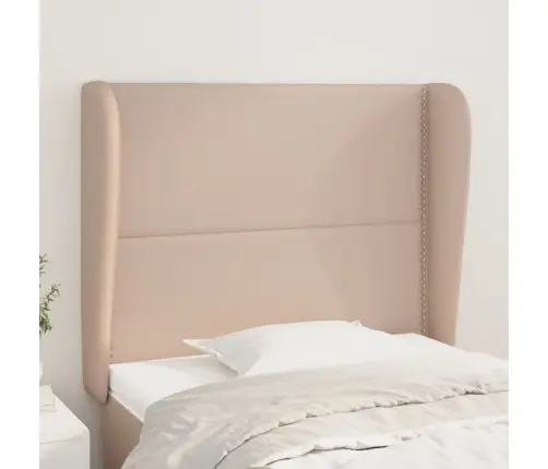 Galvgalis Ar Malām, 93X23X118/128 Cm, Kapučīno Mākslīgā Āda Vidaxl