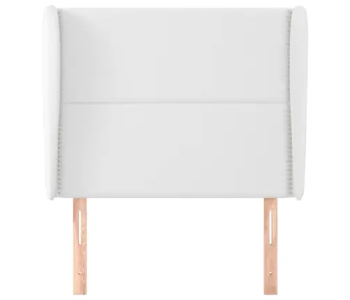 Voodipeats Servadega, Valge, 103X23X118/128 cm Kunstnahk