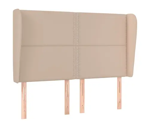 Galvgalis Ar Malām, 147X23X118/128 Cm, Kapučīno Mākslīgā Āda Vidaxl