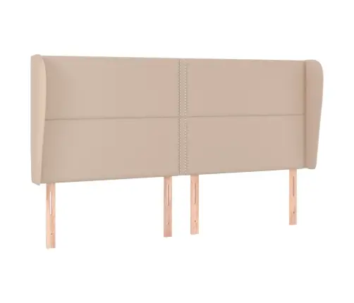 Galvgalis Ar Malām, 183X23X118/128 Cm, Kapučīno Mākslīgā Āda Vidaxl