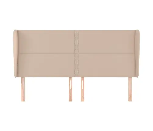 Galvgalis Ar Malām, 183X23X118/128 Cm, Kapučīno Mākslīgā Āda Vidaxl