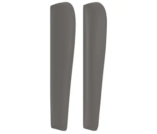 Galvgalis Ar Malām, 203X23X118/128 Cm, Pelēka Mākslīgā Āda Vidaxl Galvgalis Ar Malām, 203X23X118/128 Cm, Pelēka Mākslīgā Āda Vidaxl