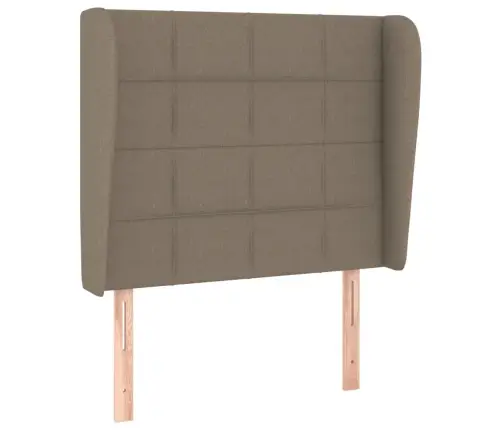 Galvgalis Ar Malām, 83X23X118/128 Cm, Pelēkbrūns Audums Vidaxl