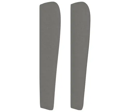 Galvgalis Ar Malām, 93X23X118/128 Cm, Tumši Pelēks Audums Vidaxl