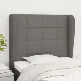 Galvgalis Ar Malām, 93X23X118/128 Cm, Tumši Pelēks Audums Vidaxl