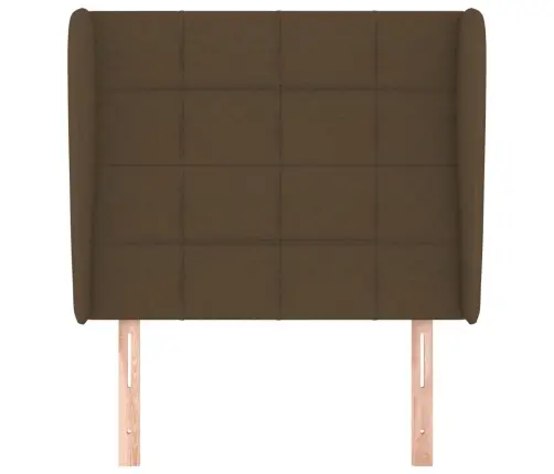 Voodipeats Servadega, Tumepruun, 93X23X118/128 cm Kangas