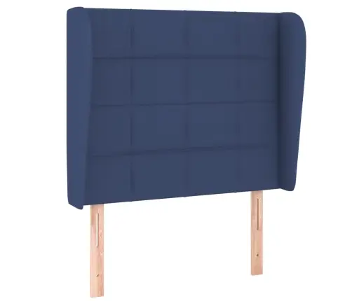 Galvgalis Ar Malām, 93X23X118/128 Cm, Zils Audums Vidaxl Galvgalis Ar Malām, 93X23X118/128 Cm, Zils Audums Vidaxl