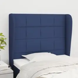 Galvgalis Ar Malām, 93X23X118/128 Cm, Zils Audums Vidaxl