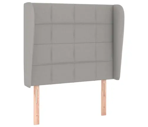 Galvgalis Ar Malām, 103X23X118/128 Cm, Gaiši Pelēks Audums Vidaxl