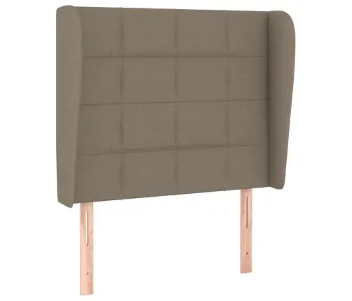 Galvgalis Ar Malām, 103X23X118/128 Cm, Pelēkbrūns Audums  Vidaxl