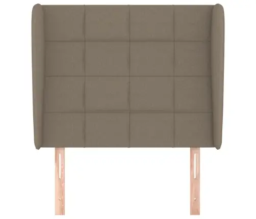 Galvgalis Ar Malām, 103X23X118/128 Cm, Pelēkbrūns Audums  Vidaxl