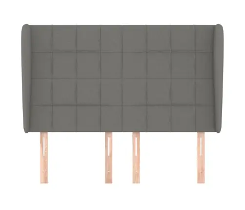 Galvūgalis Su Auselėmis, Pilkas, 147X23X118/128cm Audinys