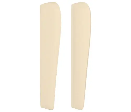 Galvgalis Ar Malām, 163X23X118/128 Cm, Krēmkrāsas Audums Vidaxl