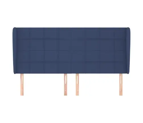 Voodipeats Servadega, Sinine, 183X23X118/128 cm Kangas