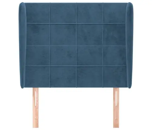 Galvgalis Ar Malām, 83X23X118/128 Cm, Tumši Zils Samts Vidaxl