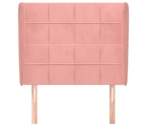 Galvgalis Ar Malām, 103X23X118/128 Cm, Rozā Samts Vidaxl Galvgalis Ar Malām, 103X23X118/128 Cm, Rozā Samts Vidaxl