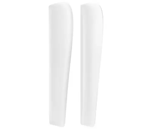 Galvgalis Ar Malām, 83X23X118/128 Cm, Balta Mākslīgā Āda Vidaxl