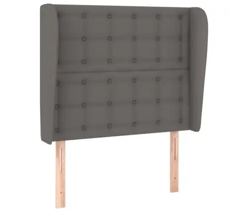 Galvgalis Ar Malām, 83X23X118/128 Cm, Pelēka Mākslīgā Āda Vidaxl