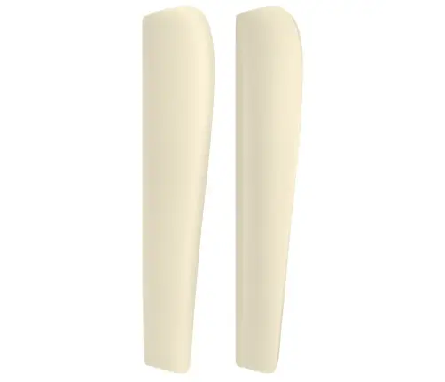 Galvgalis Ar Malām, 93X23X118/128 Cm, Krēmkrāsas Mākslīgā Āda Vidaxl