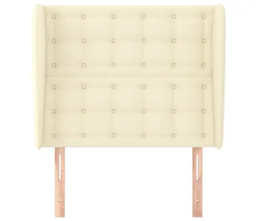 Voodipeats Servadega, Kreemjas, 103X23X118/128 cm Kunstnahk