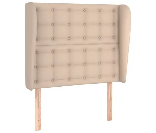 Galvūgalis Su Auselėmis, Kapučino, 103X23X118/128cmNetikra Oda