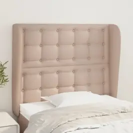 Galvgalis Ar Malām, 103X23X118/128 Cm, Kapučīno Mākslīgā Āda Vidaxl