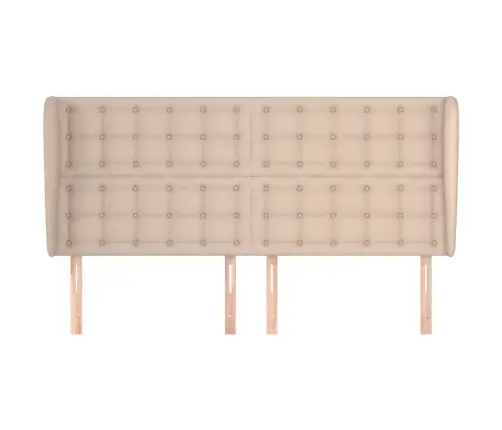 Galvgalis Ar Malām, 163X23X118/128 Cm, Kapučīno Mākslīgā Āda Vidaxl