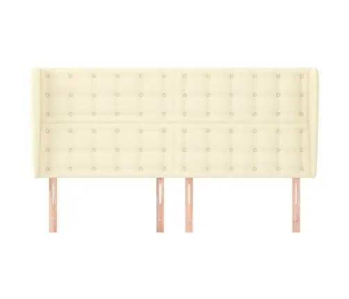 Voodipeats Servadega, Kreemjas, 183X23X118/128 cm Kunstnahk