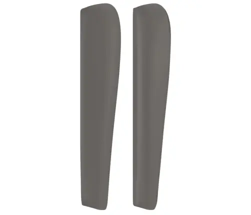 Galvgalis Ar Malām, 183X23X118/128 Cm, Pelēka Mākslīgā Āda Vidaxl