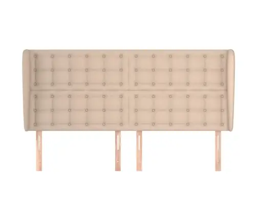 Galvgalis Ar Malām, 183X23X118/128 Cm, Kapučīno Mākslīgā Āda Vidaxl