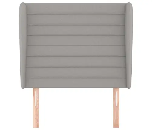 Galvgalis Ar Malām, 83X23X118/128 Cm, Gaiši Pelēks Audums Vidaxl