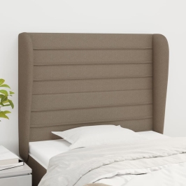 Galvgalis Ar Malām, 83X23X118/128 Cm, Pelēkbrūns Audums Vidaxl