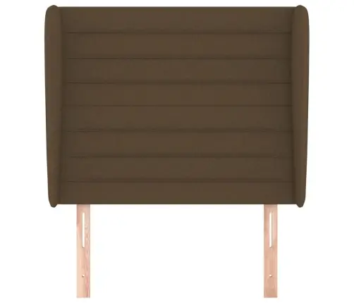 Galvgalis Ar Malām, 93X23X118/128 Cm, Tumši Brūns Audums Vidaxl