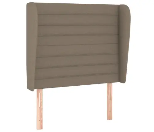 Galvgalis Ar Malām, 93X23X118/128 Cm, Pelēkbrūns Audums Vidaxl