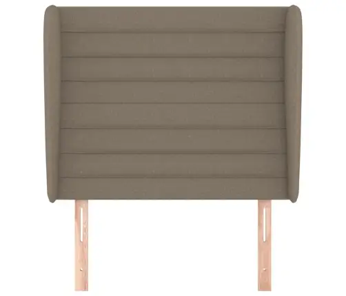 Galvgalis Ar Malām, 93X23X118/128 Cm, Pelēkbrūns Audums Vidaxl