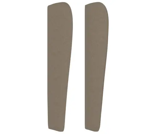 Galvgalis Ar Malām, 93X23X118/128 Cm, Pelēkbrūns Audums Vidaxl